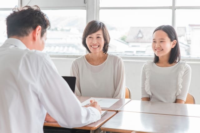 親子面談の様子